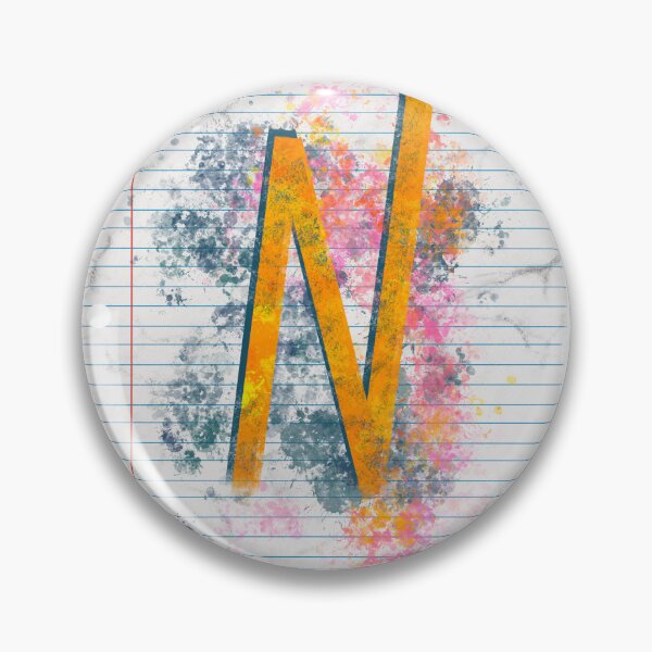 Item preview, Abstract Letter N Splatter - Vibrant Notebook Initial Art designed and sold by TheArtOfTreble.