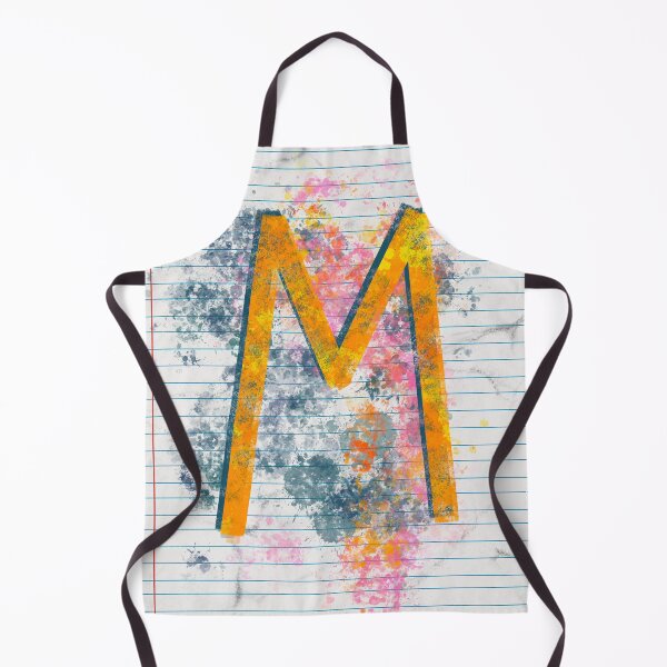 Item preview, Abstract Letter M Splatter - Vibrant Notebook Initial Art designed and sold by TheArtOfTreble.