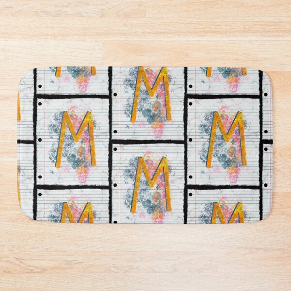 Item preview, Abstract Letter M Splatter - Vibrant Notebook Initial Art designed and sold by TheArtOfTreble.
