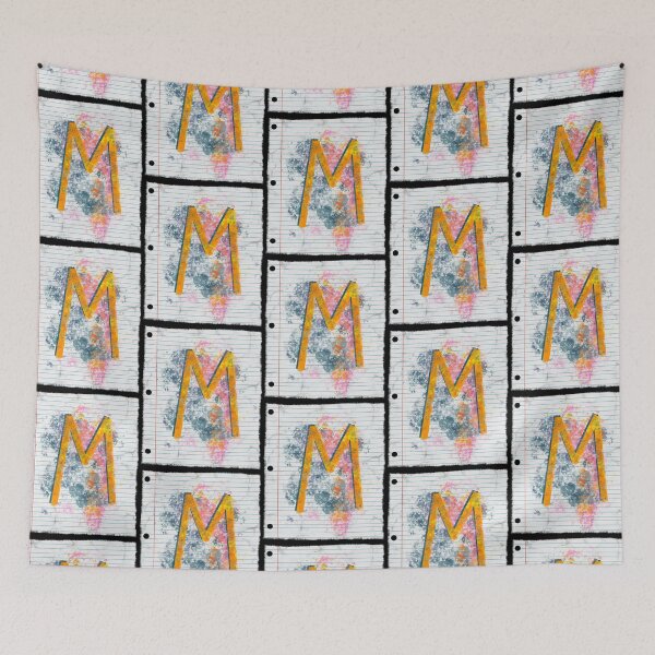 Item preview, Abstract Letter M Splatter - Vibrant Notebook Initial Art designed and sold by TheArtOfTreble.