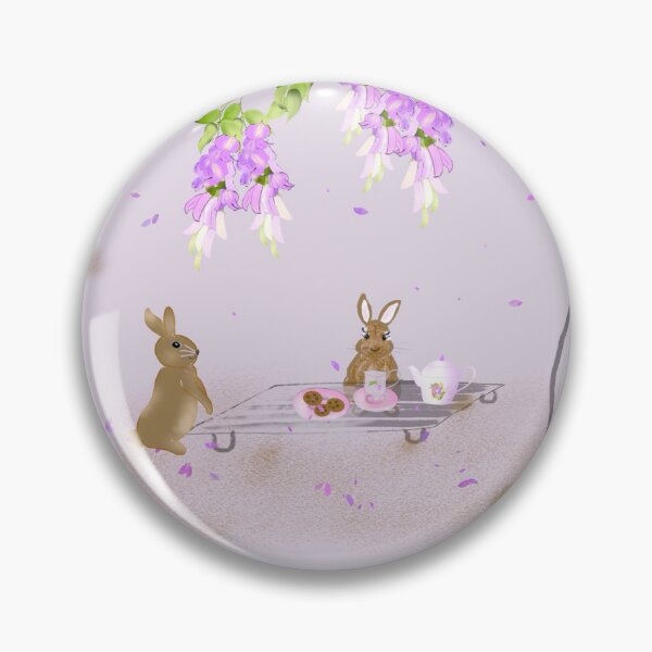 Item preview, Easter - Rabbits at Garden Tea party  designed and sold by TheColorBliss.
