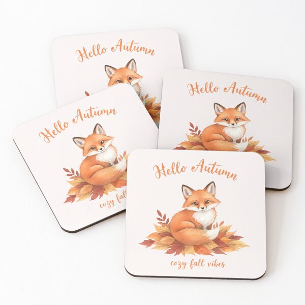 Item preview, Hello Autumn Cozy Fox designed and sold by naragon4289.