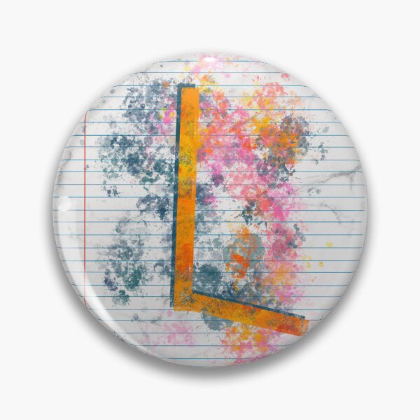 Item preview, Abstract Letter L Splatter - Vibrant Notebook Initial Art designed and sold by TheArtOfTreble.