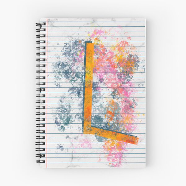 Item preview, Abstract Letter L Splatter - Vibrant Notebook Initial Art designed and sold by TheArtOfTreble.