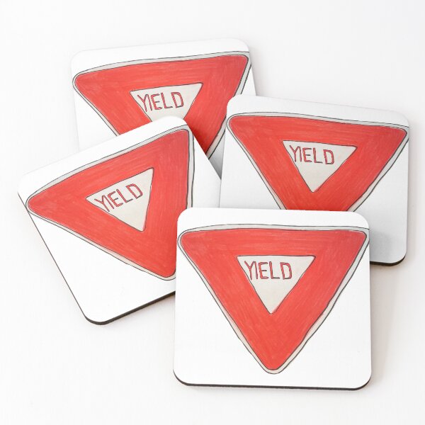 Item preview, Hand Drawn Yield Sign designed and sold by Lena Draws.