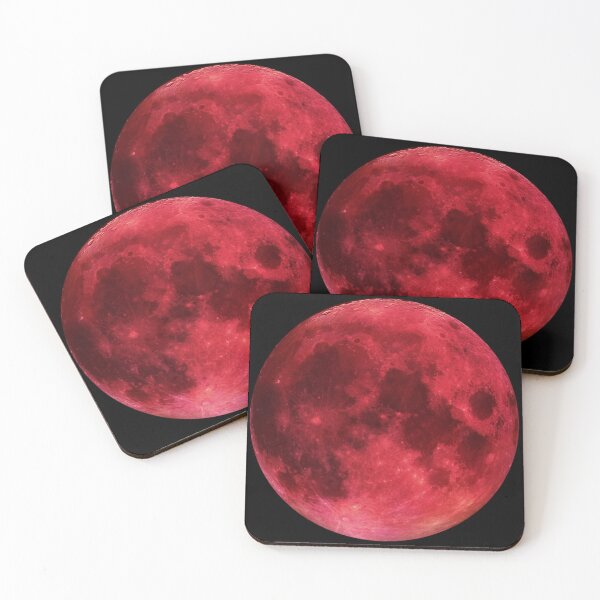 Item preview, Realistic Blood Moon Lunar Eclipse Red Moon Art designed and sold by Crystal Moon.