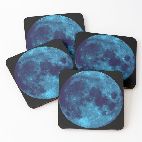 Item preview, Realistic Blue Moon Rare Lunar Phenomenon Art designed and sold by Crystal Moon.