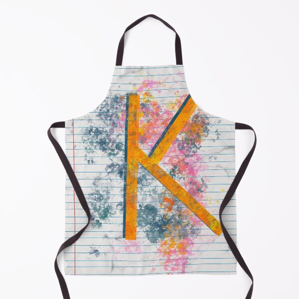 Item preview, Abstract Letter K Splatter - Vibrant Notebook Initial Art designed and sold by TheArtOfTreble.