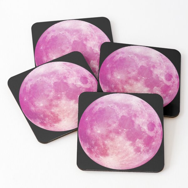 Item preview, Realistic Pink Moon Spring Full Moon Art designed and sold by Crystal Moon.