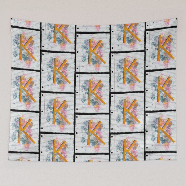 Item preview, Abstract Letter K Splatter - Vibrant Notebook Initial Art designed and sold by TheArtOfTreble.