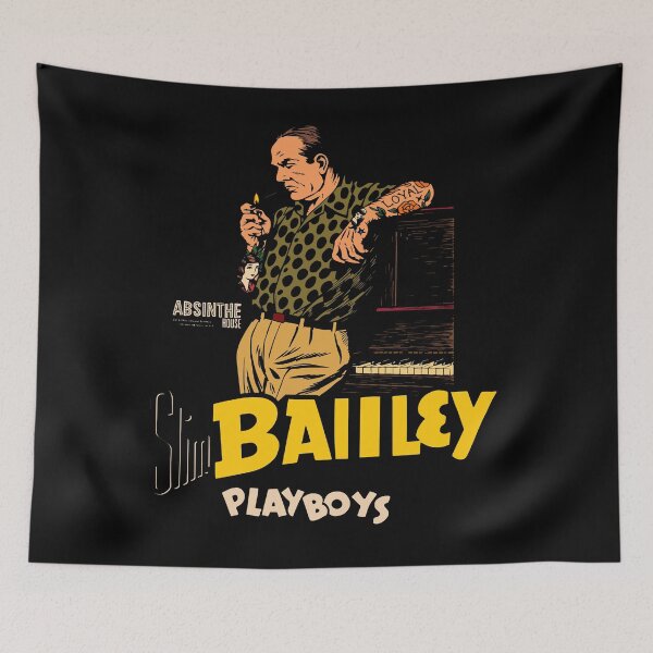 Item preview, Slim Bailley And His Playboys Tattooed Club Band Maestro designed and sold by designerdesyre.