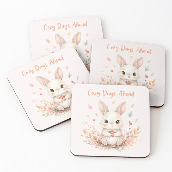 Item preview, Cozy Days Ahead Cute Bunny designed and sold by naragon4289.