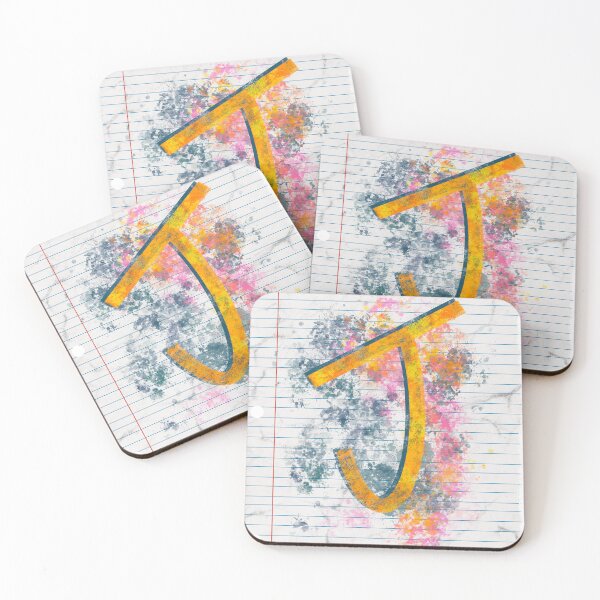 Item preview, Abstract Letter J Splatter - Vibrant Notebook Initial Art designed and sold by TheArtOfTreble.