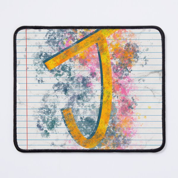 Item preview, Abstract Letter J Splatter - Vibrant Notebook Initial Art designed and sold by TheArtOfTreble.