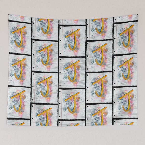 Item preview, Abstract Letter J Splatter - Vibrant Notebook Initial Art designed and sold by TheArtOfTreble.