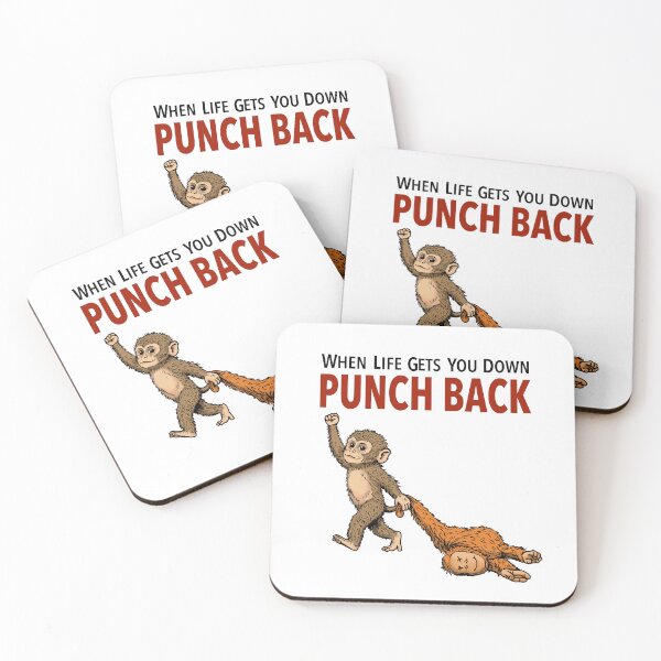 Item preview, Punch the monkey when life gets you down punch back designed and sold by VeryEnglishGent.