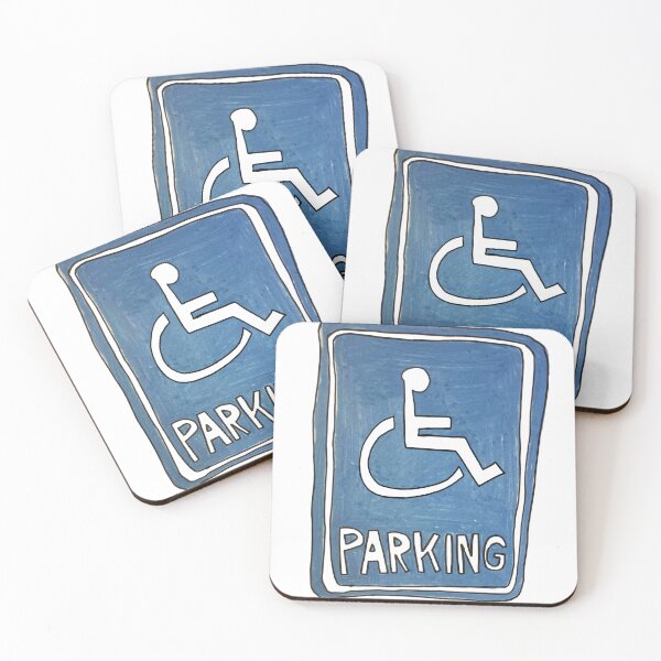 Item preview, Hand Drawn Handicapped Wheelchair Parking Sign designed and sold by Lena Draws.