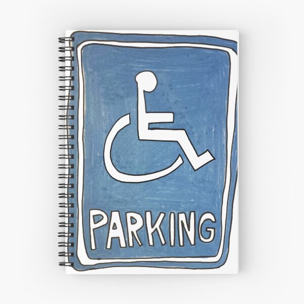 Item preview, Hand Drawn Handicapped Wheelchair Parking Sign designed and sold by Lena Draws.
