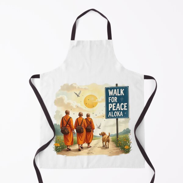 Item preview, Walk for Peace Monks with Aloka Dog designed and sold by CristHuds.