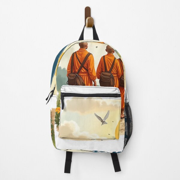 Item preview, Walk for Peace Monks with Aloka Dog designed and sold by CristHuds.