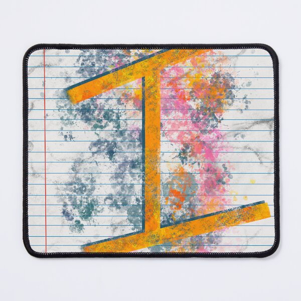 Item preview, Abstract Letter I Splatter - Vibrant Notebook Initial Art designed and sold by TheArtOfTreble.