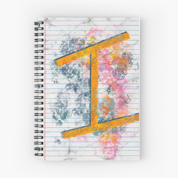 Item preview, Abstract Letter I Splatter - Vibrant Notebook Initial Art designed and sold by TheArtOfTreble.