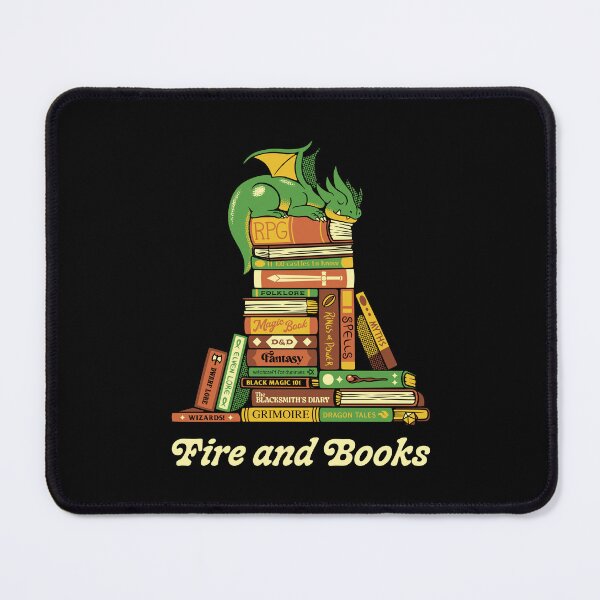 Item preview, Fire and Books Treasure Hoarder Dragon by Tobe Fonseca designed and sold by Tobe Fonseca®.