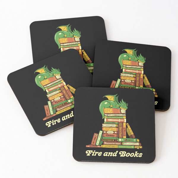 Item preview, Fire and Books Treasure Hoarder Dragon by Tobe Fonseca designed and sold by Tobe Fonseca®.