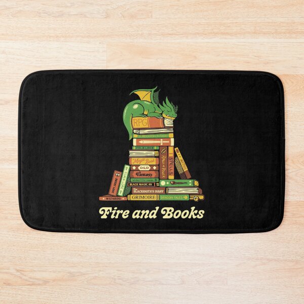 Item preview, Fire and Books Treasure Hoarder Dragon by Tobe Fonseca designed and sold by Tobe Fonseca®.