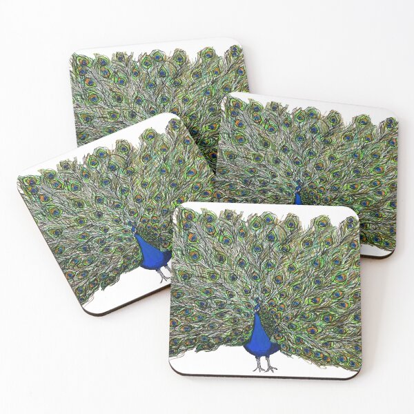 Item preview, Hand Drawn Peacock designed and sold by Lena Draws.