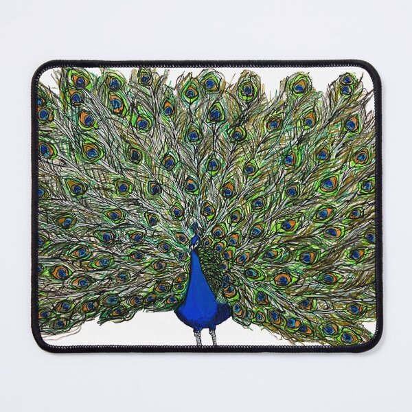 Item preview, Hand Drawn Peacock designed and sold by Lena Draws.