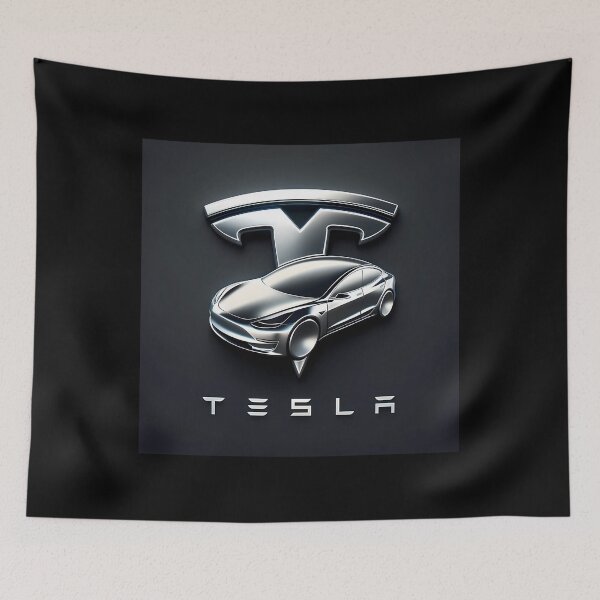 Item preview, Tesla Logo designed and sold by CustomPrintCity.