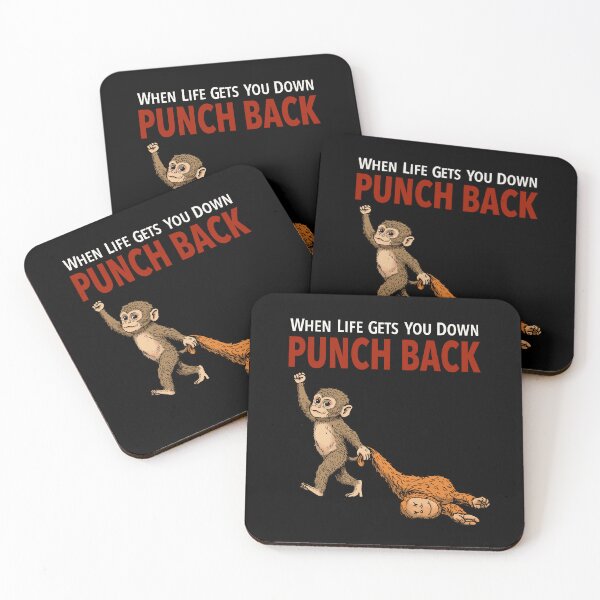 Item preview, Punch the monkey when life gets you down punch back designed and sold by VeryEnglishGent.