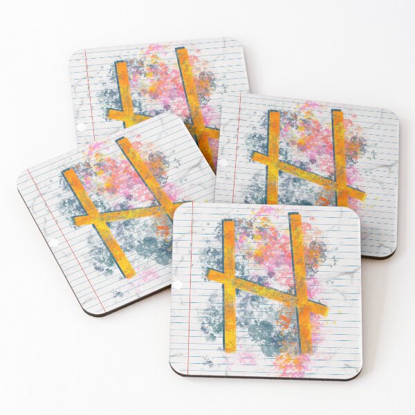 Item preview, Abstract Letter H Splatter - Vibrant Notebook Initial Art designed and sold by TheArtOfTreble.