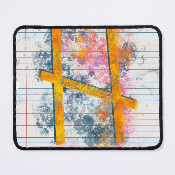 Item preview, Abstract Letter H Splatter - Vibrant Notebook Initial Art designed and sold by TheArtOfTreble.