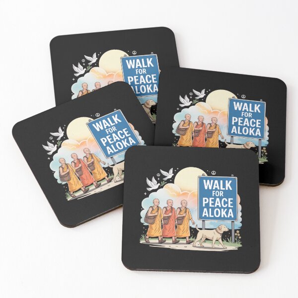 Item preview, Walk for Peace Monks with Aloka Dog designed and sold by CristHuds.