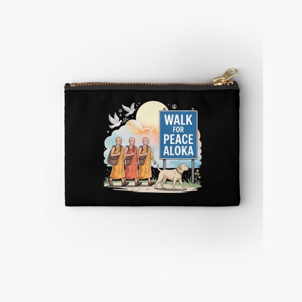 Item preview, Walk for Peace Monks with Aloka Dog designed and sold by CristHuds.