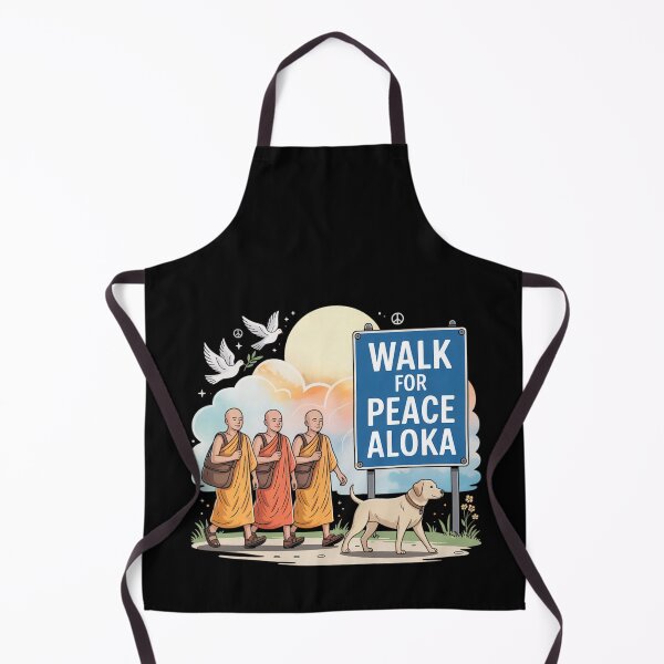 Item preview, Walk for Peace Monks with Aloka Dog designed and sold by CristHuds.