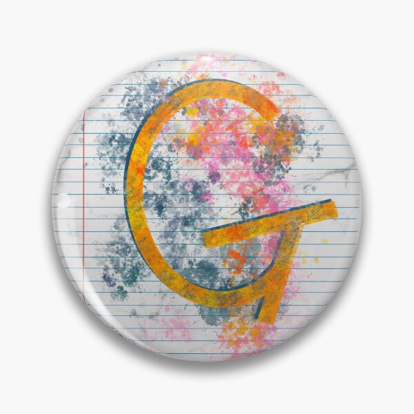 Item preview, Abstract Letter G Splatter - Vibrant Notebook Initial Art designed and sold by TheArtOfTreble.