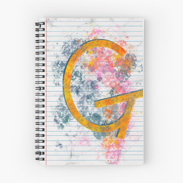 Item preview, Abstract Letter G Splatter - Vibrant Notebook Initial Art designed and sold by TheArtOfTreble.