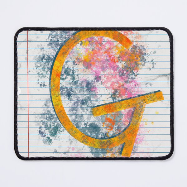 Item preview, Abstract Letter G Splatter - Vibrant Notebook Initial Art designed and sold by TheArtOfTreble.