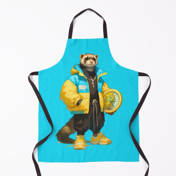 Item preview, Cool Streetwear Ferret Sticker – Hip Hop Animal Character, Urban Fashion Art designed and sold by MYTHIC PEEL STICKERS.