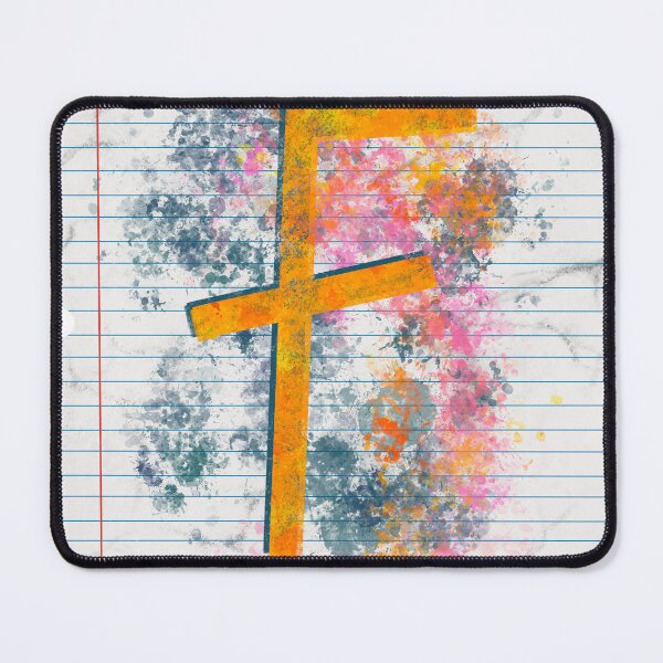 Item preview, Abstract Letter F Splatter - Vibrant Notebook Initial Art designed and sold by TheArtOfTreble.