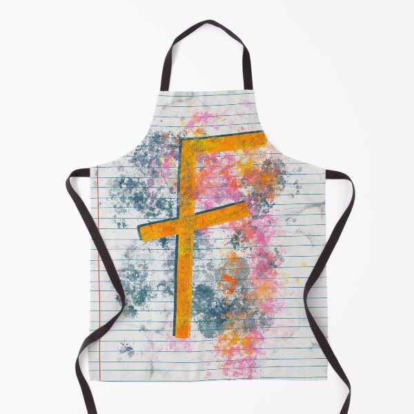 Item preview, Abstract Letter F Splatter - Vibrant Notebook Initial Art designed and sold by TheArtOfTreble.