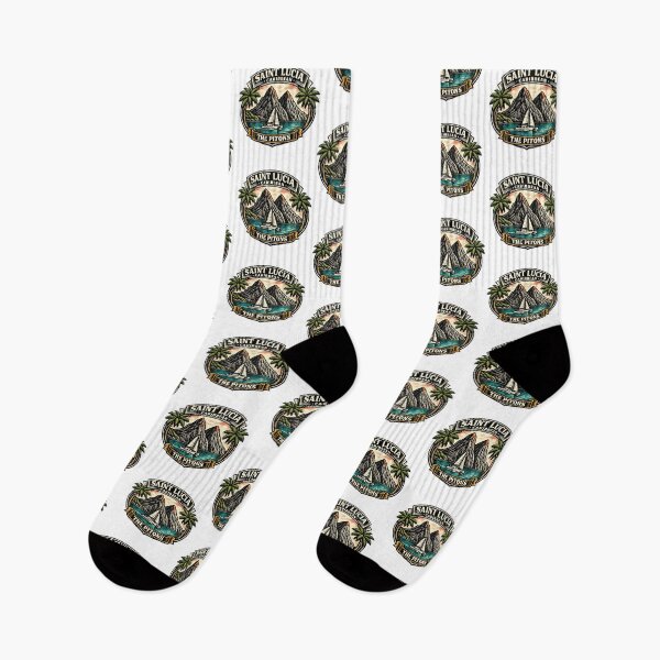 Item preview, Saint Lucia Caribbean Hike Iconic Pitons designed and sold by scicilysimonee.