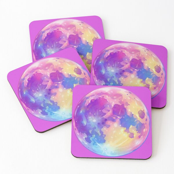 Item preview, Pink Anime Moon Pastel Celestial Aesthetic Art designed and sold by Crystal Moon.
