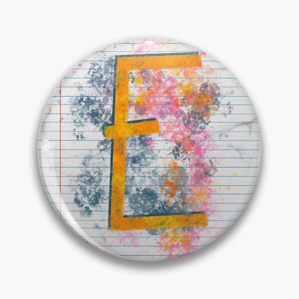 Item preview, Abstract Letter E Splatter - Vibrant Notebook Initial Art designed and sold by TheArtOfTreble.