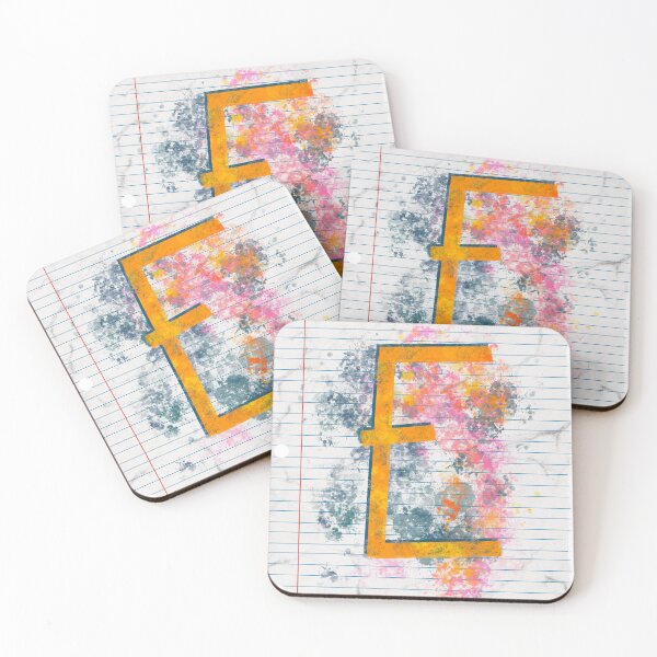 Item preview, Abstract Letter E Splatter - Vibrant Notebook Initial Art designed and sold by TheArtOfTreble.
