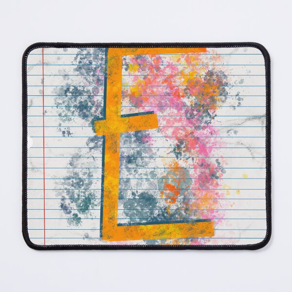 Item preview, Abstract Letter E Splatter - Vibrant Notebook Initial Art designed and sold by TheArtOfTreble.