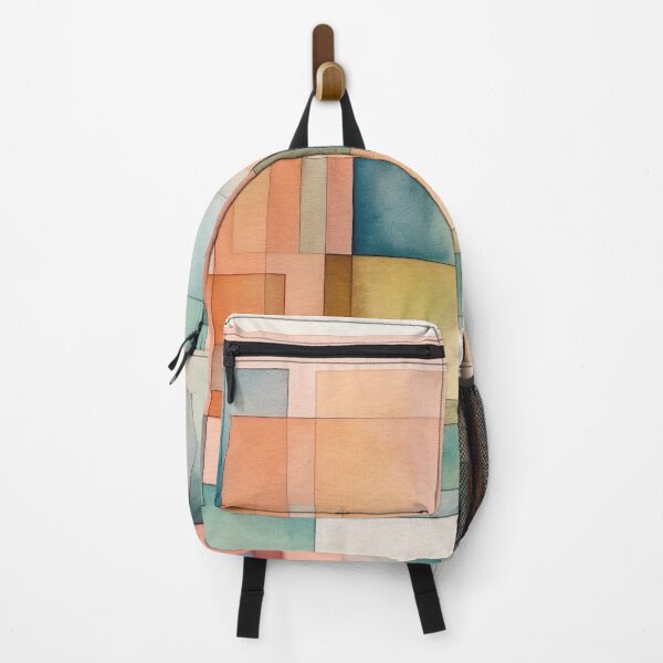 Item preview, quadrangles pattern in watercolor style with pastel colors 3 designed and sold by FlaskLab.